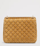 Valentino Garavani Rockstud Spike shoulder bag suede (British brand)