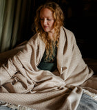 Araminta Campbell Alpaca-Blend Willow Throw 150cm x 230cm - British product