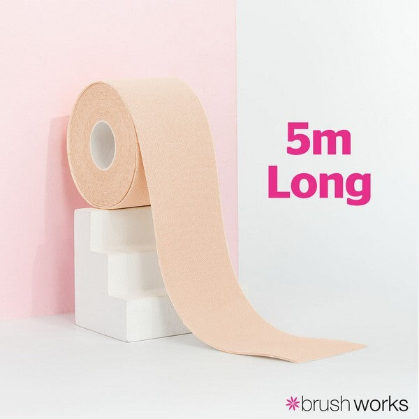 Brushworks Body Tape Latte shade 5 metre roll - British product
