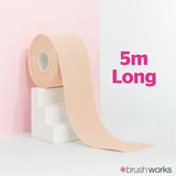 Brushworks Body Tape Latte shade 5 metre roll - British product
