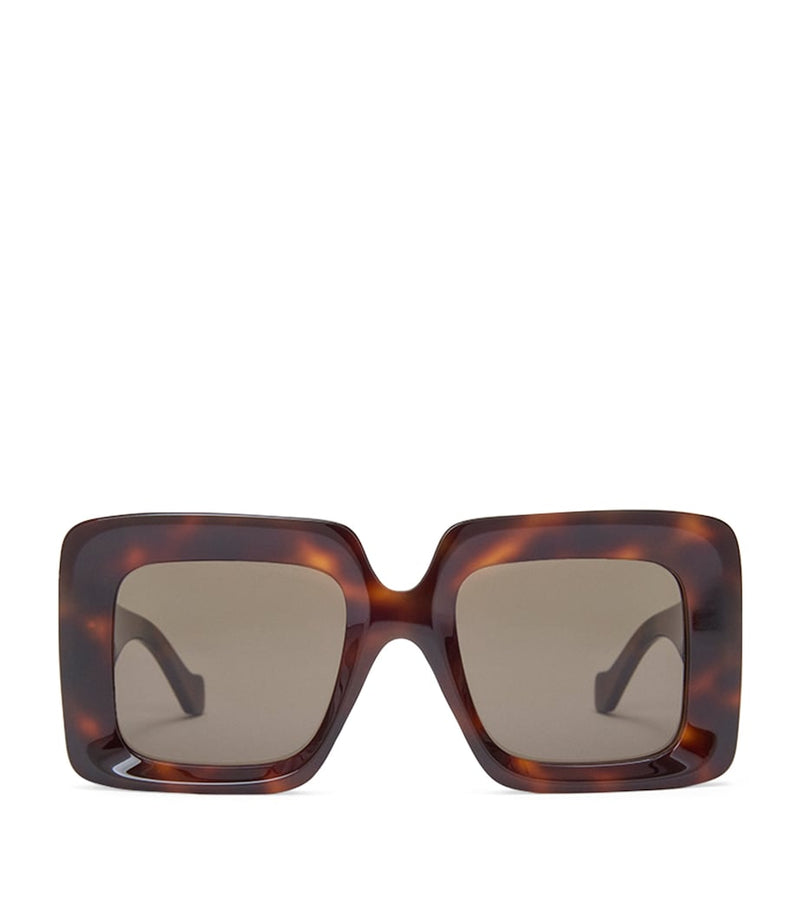 LOEWE Bevelled Square Sunglasses acetate frame, imported from the UK