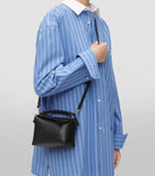 LOEWE mini Puzzle Edge top-handle bag in calfskin, imported from the UK