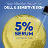 NIVEA Brightening Micellar Water with 5% Serum 400ml, imported from the UK