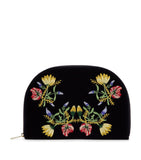 WOLF Embroidered Zoe Zip-Up Jewellery Case (British brand)