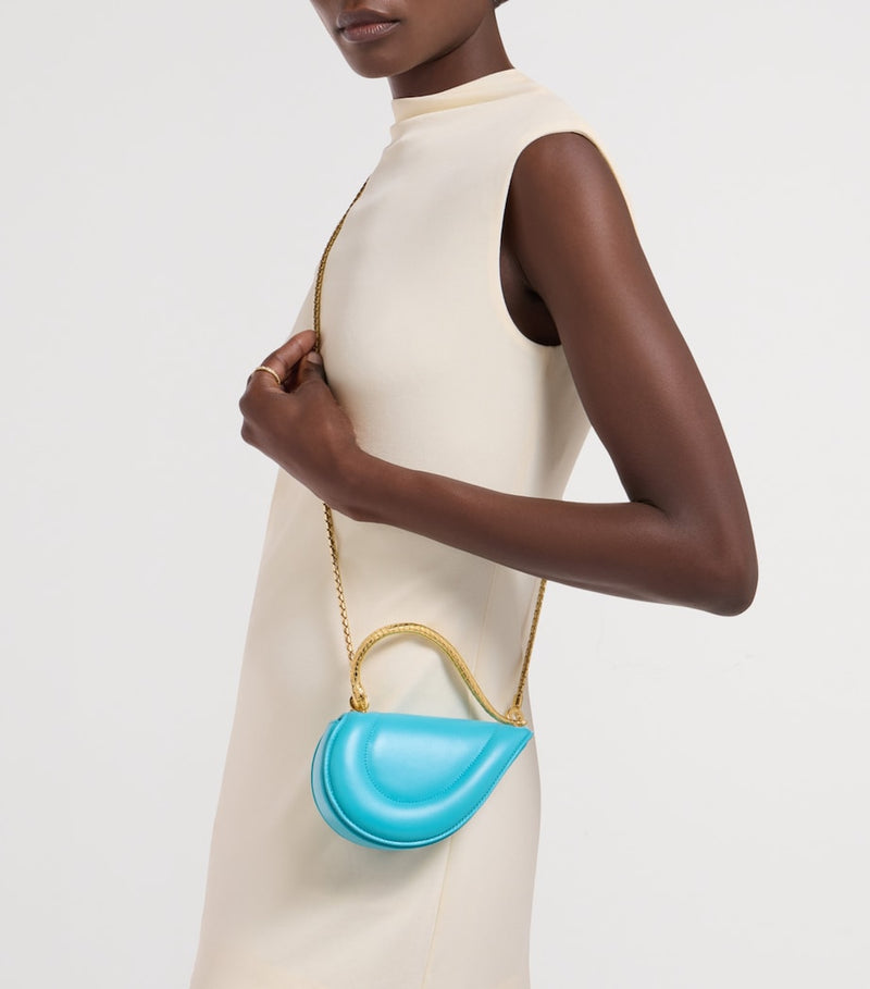 Bvlgari Serpenti Cuoricino mini leather top-handle bag, imported from the UK