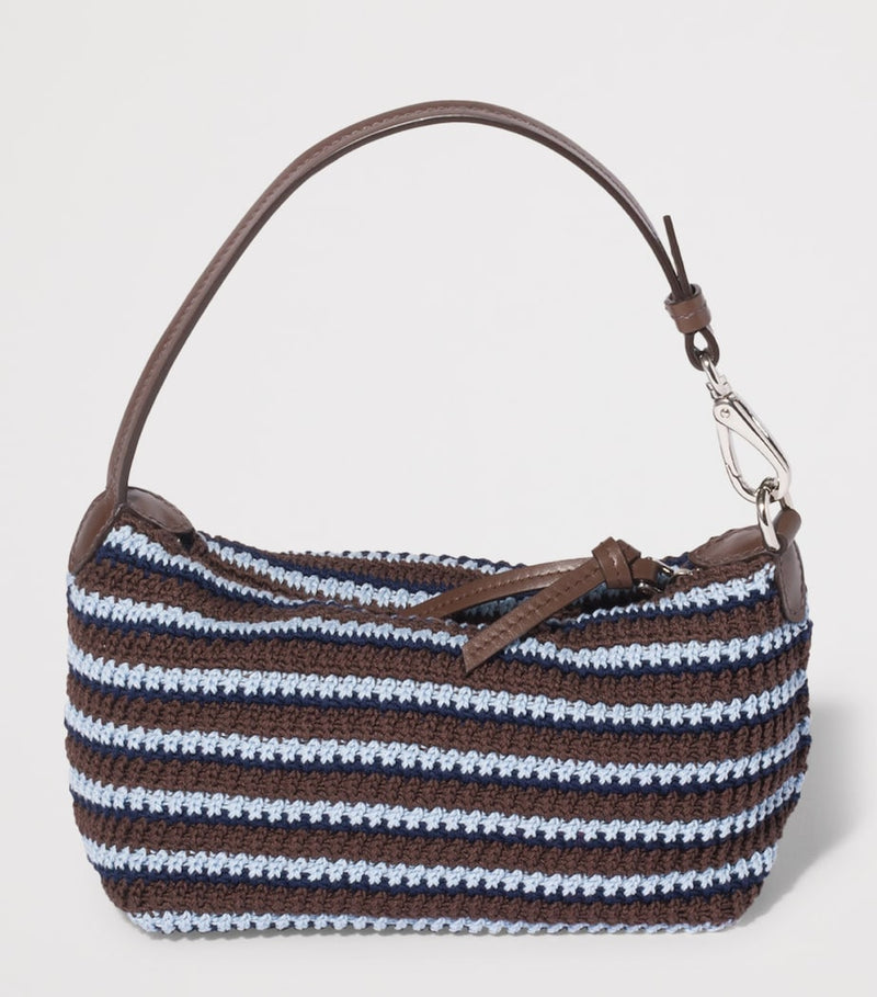 Miu Miu crochet stripe shoulder bag (British brand)