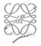 LOEWE Anagram rope brooch H5cm x W5cm, imported from the UK