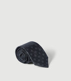 Brunello Cucinelli geometric pattern silk tie - British product