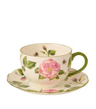 Halcyon Days The King's Rose teacup saucer bone china - British product