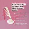 Ful wide tooth comb for wet and dry hair, UK version