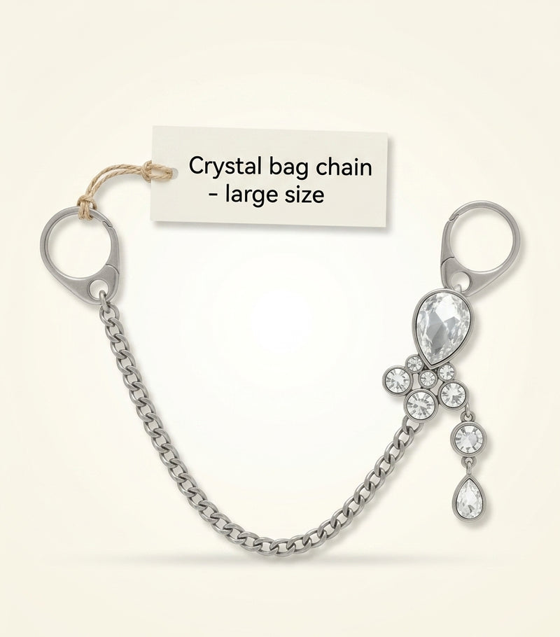 McQueen chandelier charm cubic zirconia silver tone (British brand)