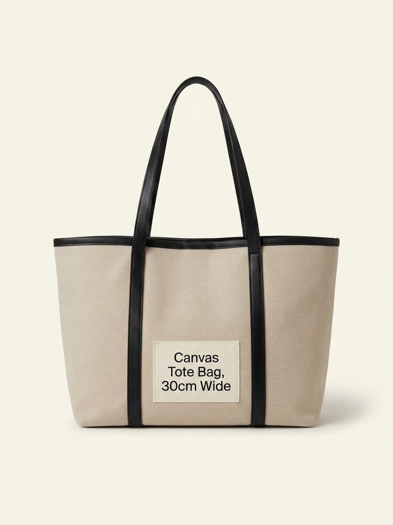 Mulberry Bayswater canvas tote bag with leather trims and gold hardware - British product