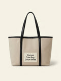 Mulberry Bayswater canvas tote bag with leather trims and gold hardware - British product