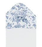 Tartine et Chocolat cotton Toile de Jouy bath cape 70x70cm, UK version