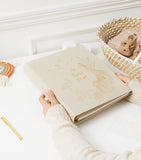 Blush and Gold safari-themed baby photo album 30x28x6cm - British product