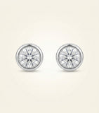 Cartier yellow gold diamond stud earrings 4.5mm - British product