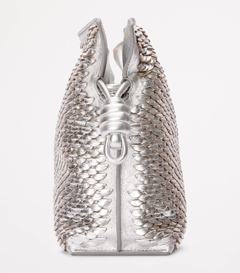 LOEWE Flamenco clutch brown leather scales - British product