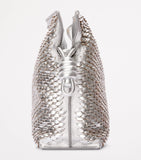 LOEWE Flamenco clutch brown leather scales - British product