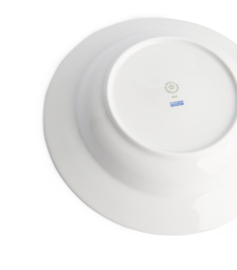 Royal Copenhagen white fluted deep plate 21cm, imported from the UK