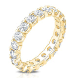 2.00ctw Round Brilliant Cut Diamond Eternity Ring, 18ct Yellow Gold in 6 Sizes - McGrocer