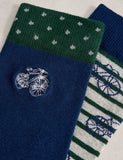 White Stuff socks bicycle design 2 pack, imported from the UK
