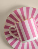 Bone china espresso cup and saucer set 2 pack (British brand)