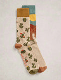 White Stuff cactus novelty socks 2 pack - British product