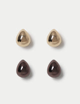 M&S Chocolate Plate Stud Earrings 2 Pack- Buy online at McGrocer