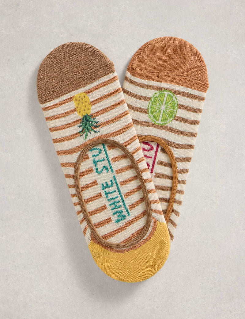 White Stuff fruit motif footsies 2 pack (British brand)
