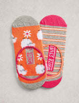 M&S White Stuff 2 Pack Cotton Rich Patterned Footsies- Buy online at McGrocer