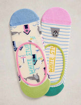 M&S White Stuff 2 Pack Cotton Rich Patterned Footsies- Buy online at McGrocer