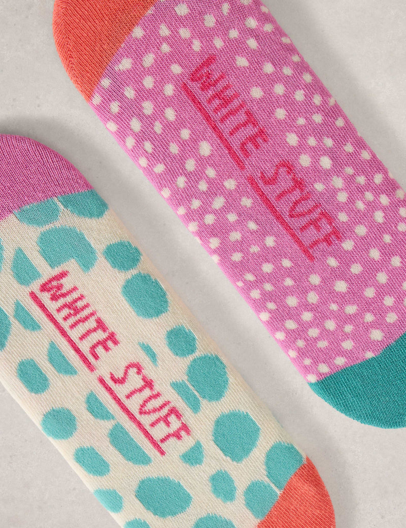 White Stuff spot design footsies pack of 2 - British product