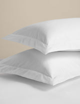 M&S Egyptian Cotton 400 Thread Count Silky Oxford Pillowcases - 2 Pack- Buy online at McGrocer