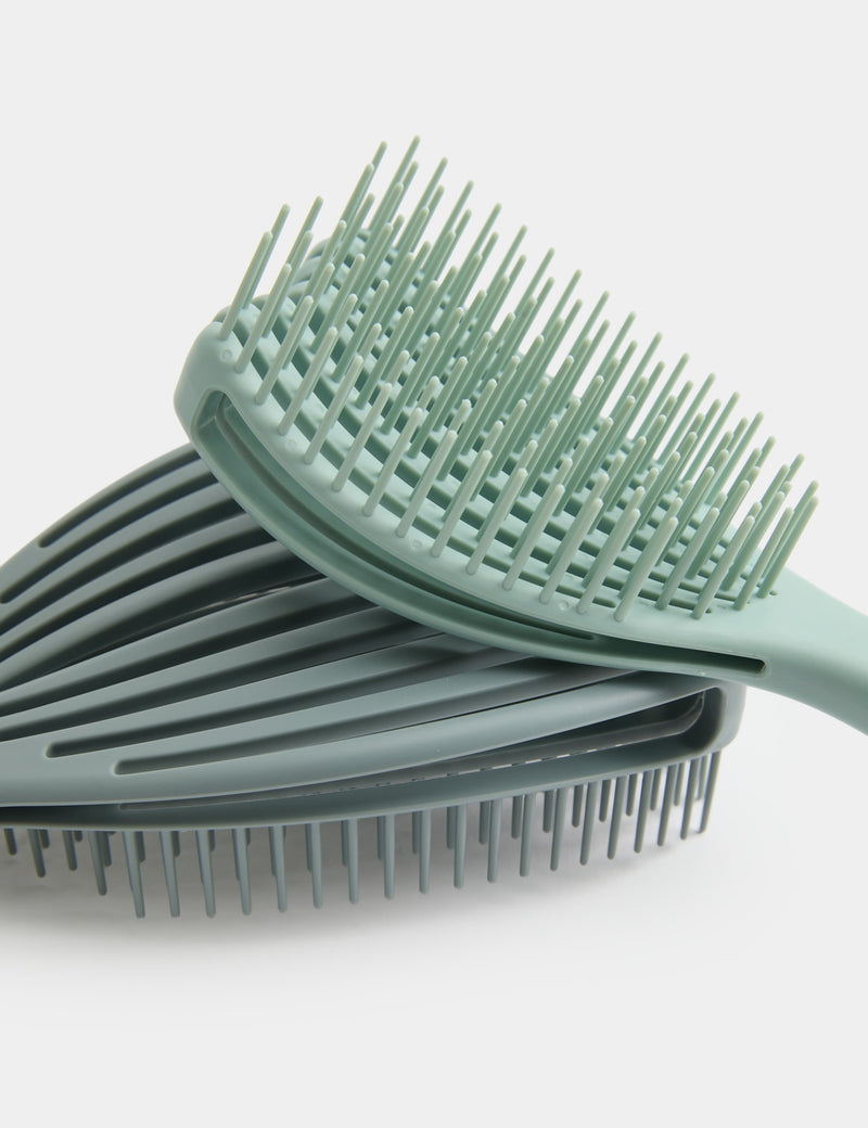 2 pack hair brushes vented detangling set (British brand)