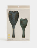 2 pack hair brushes vented detangling set (British brand)