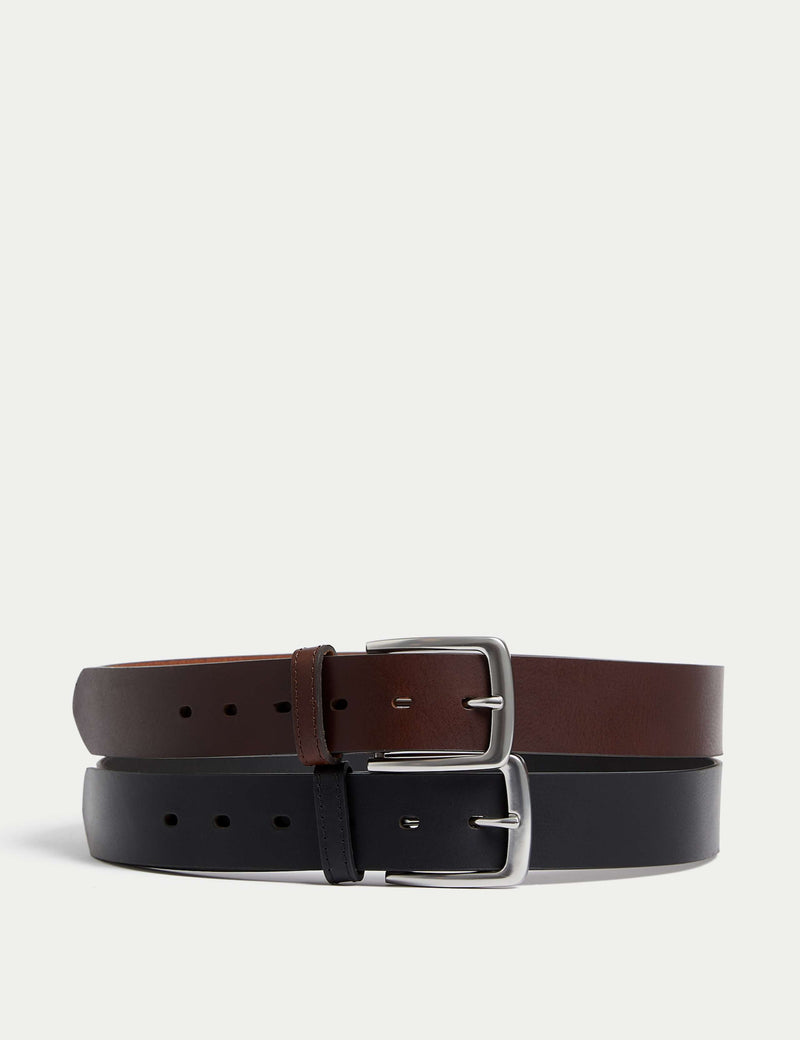 M&S leather belts two-pack (British brand)
