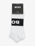 BOSS 2-pack cotton rich logo trainer socks (British brand)