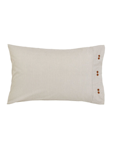 M&S Bedeck of Belfast Alba Striped Pure Cotton Pillowcases 2 Pack- Buy online at McGrocer