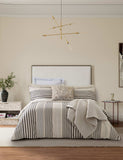 Bedeck of Belfast Alba striped pillowcases 2 pack (British brand)