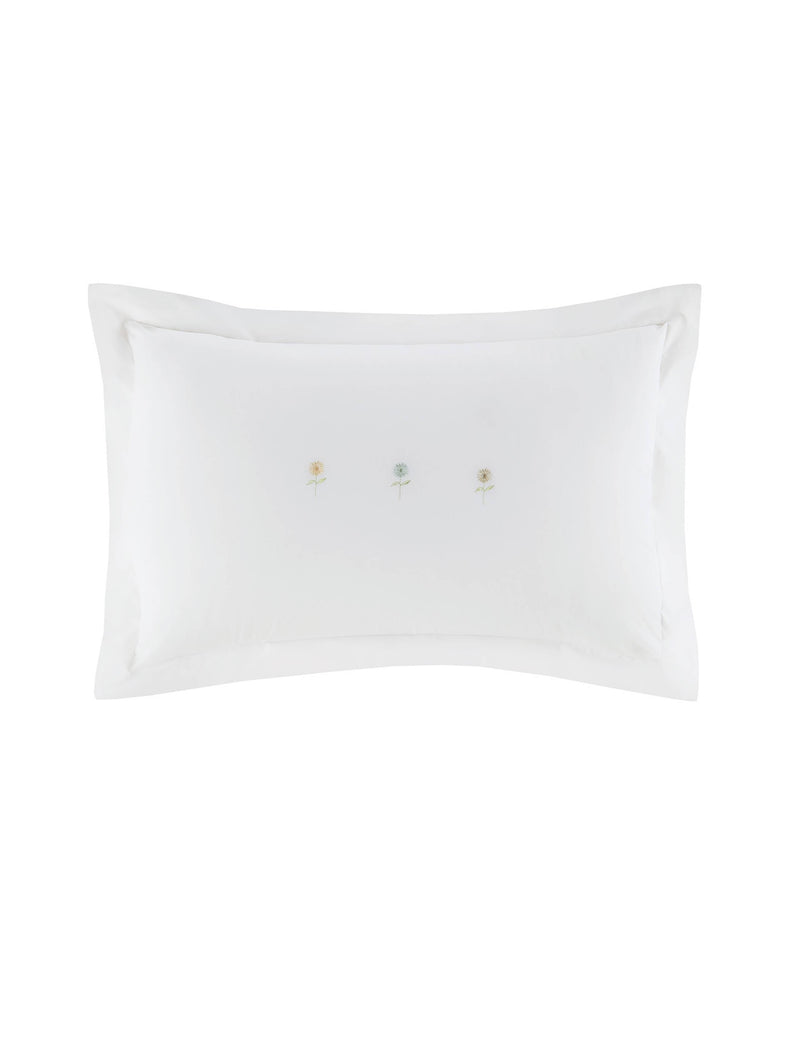 Sophie Allport embroidered sunflower Oxford pillowcases - British product