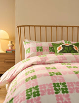 M&S Orla Kiely Pure Cotton Floret Check Pillowcases 2 Pack- Buy online at McGrocer