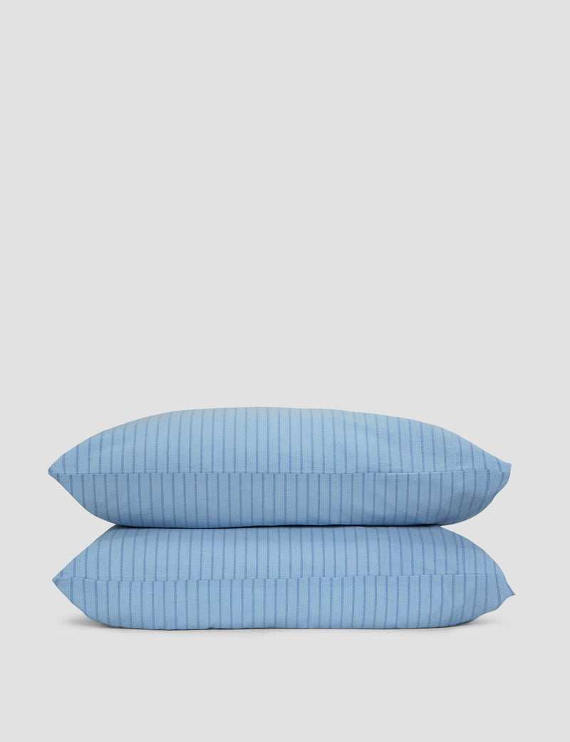 Piglet in Bed pure cotton striped pillowcases 2 pack, UK version