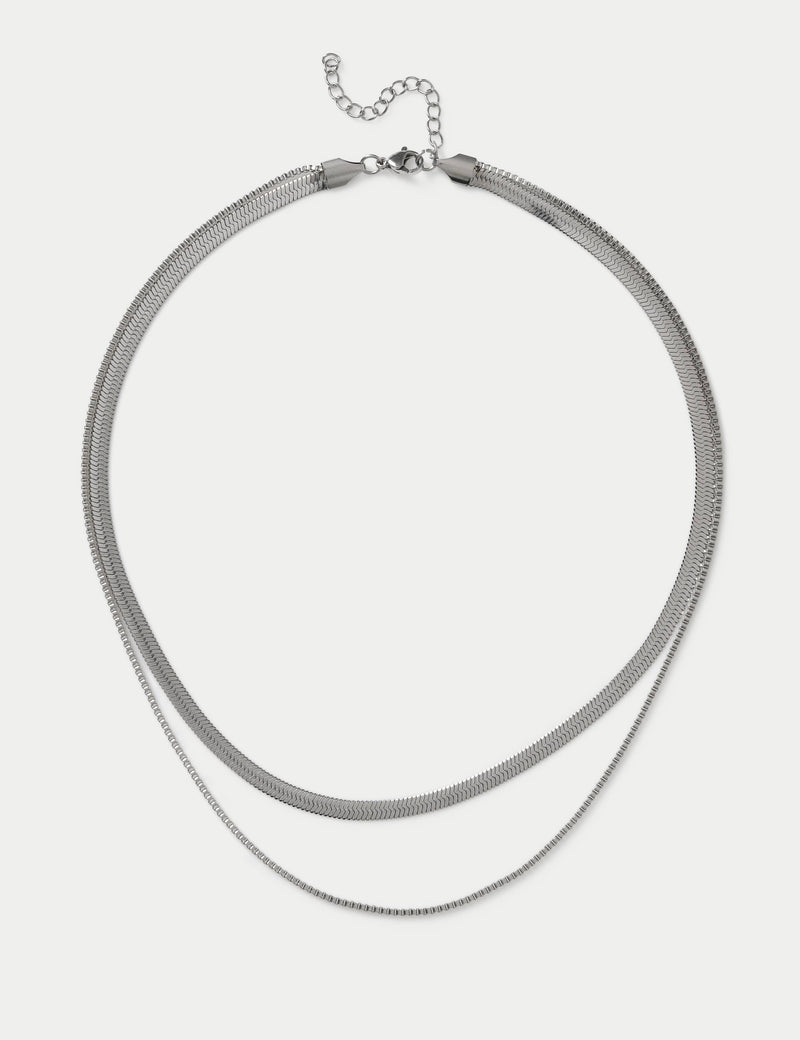 M&S snake chain necklace 2 pack, UK version