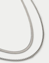 M&S 2 Pack Snake Chain Necklace- Buy online at McGrocer