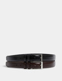 M&S leather stitch detail belts 2 pack, UK version