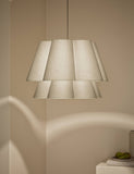Scallop ceiling lamp shade two-tiered design 45cm - British product