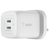 Belkin 65W GaN dual USB-C wall charger white (British brand)