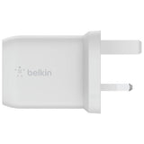 Belkin 65W GaN dual USB-C wall charger white (British brand)