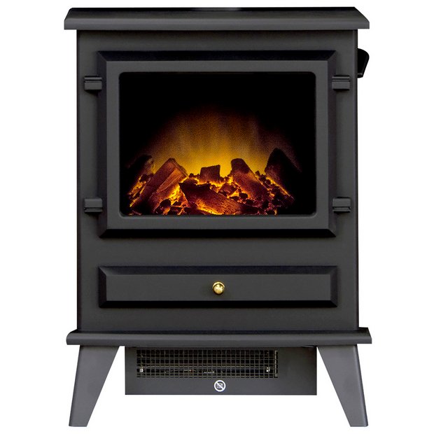 Adam Hudson black electric stove 54.6x41x31cm - British product