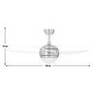 Argos Home Manhattan ceiling fan Satin Nickel 108cm - British product